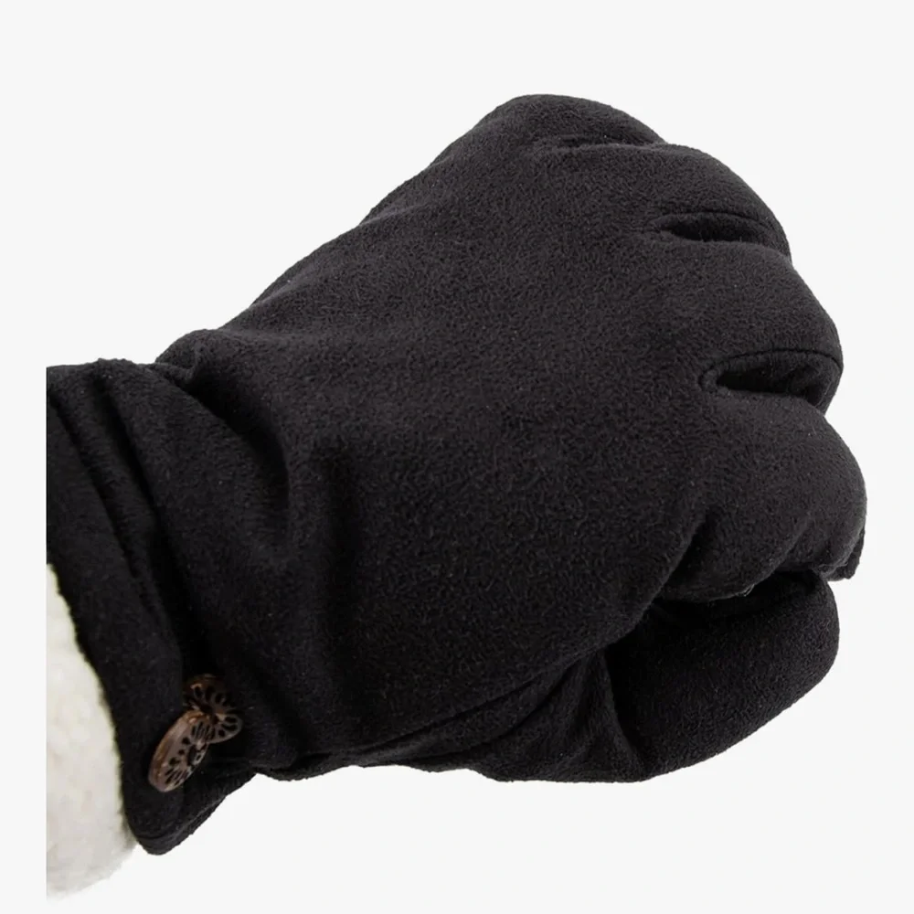 NWT Isotoner Water Repellent Microsuede Touchscreen‎ Sherpa Lined Gloves L/XL - Picture 5 of 8
